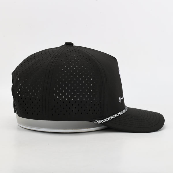 Black 5 Panel Hat