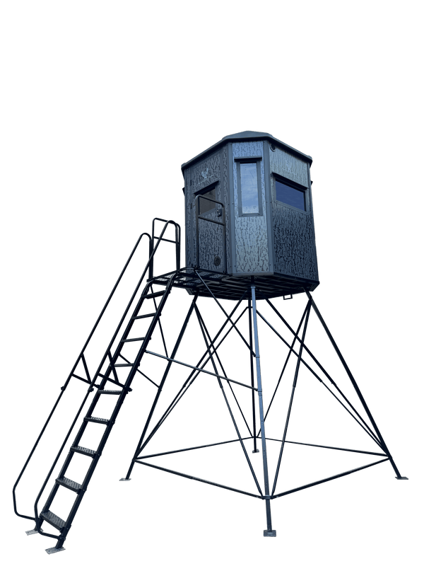 Monarch 360 Elevated Hunting Blind - right side view