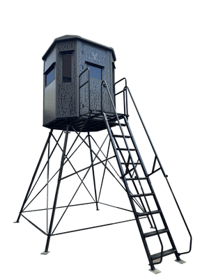Monarch 360 insulated elevated hunting blind - 6x6 box blind
