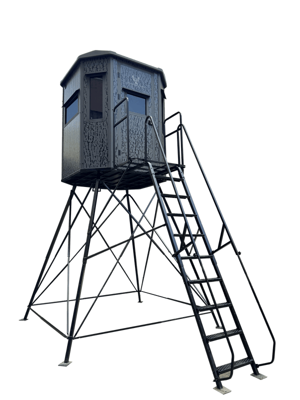 Monarch 360 insulated elevated hunting blind - 6x6 box blind