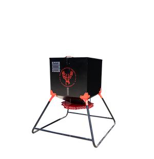 Monarch 500 lb Stubby deer feeder - Texas whitetail feeding
