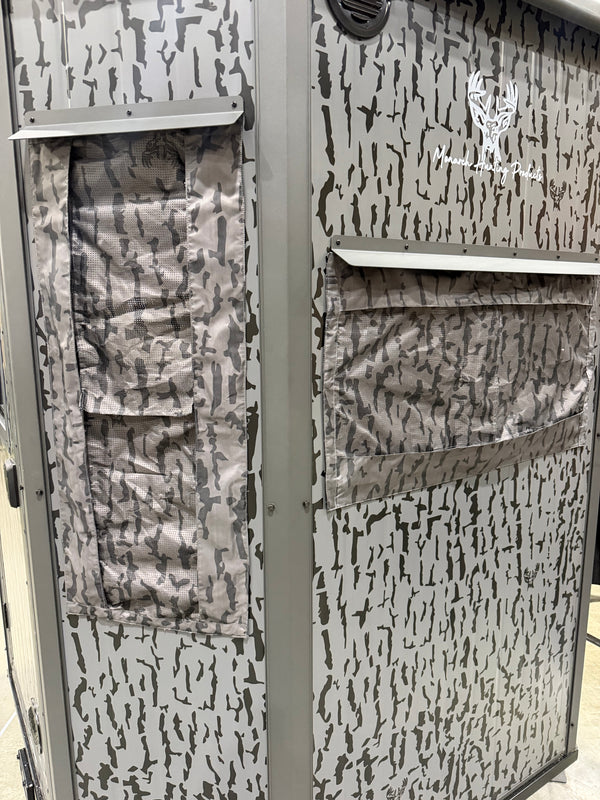6x6 Elevated hunting blind window shades