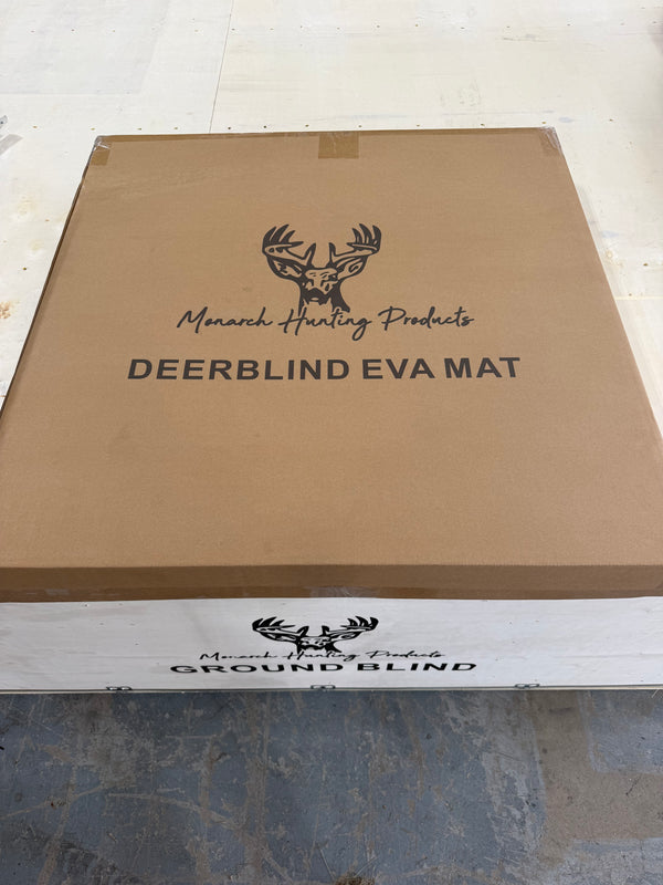 Monarch deer blind floor mat - folded sections for easy storage and transport