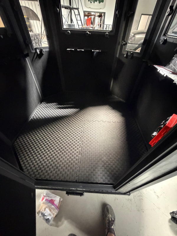 Monarch 4-section foam hunting blind floor mat side thickness view