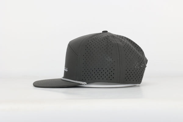 Dark Grey 7 Panel Hat