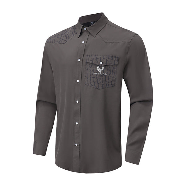 Monarch Camo Button Down Shirt