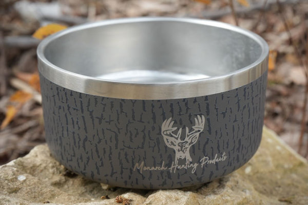 Monarch Camo Dog Bowl - 32oz Stainless Steel