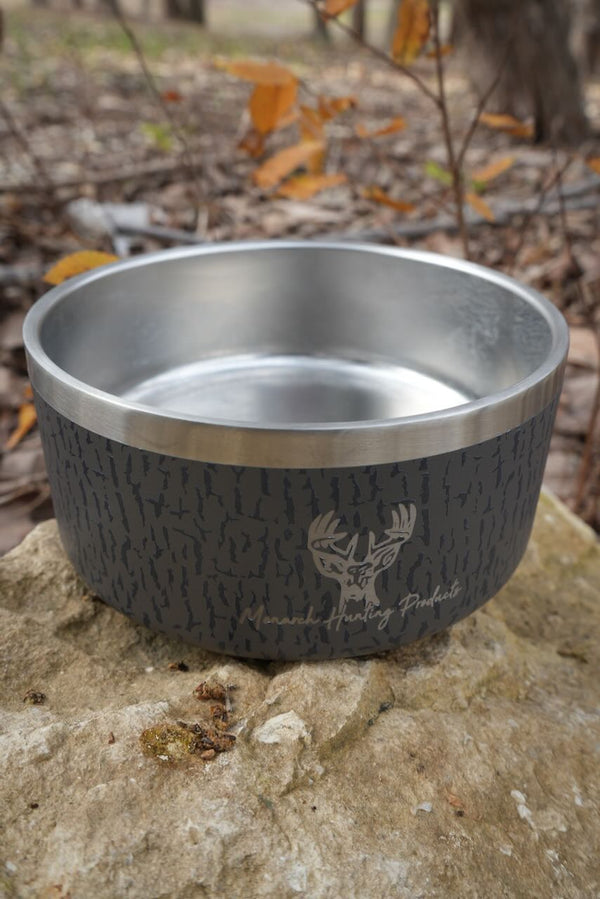 Monarch Camo Dog Bowl - 32oz Stainless Steel
