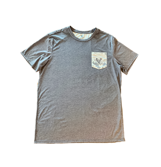 T-Shirt w/ Saltwater Camo Pocket
